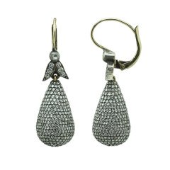 Rosecut Elmaslı Su Damlası Küpe