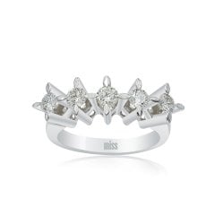 Beştaş Pırlanta Yüzük - 0,50 Karat Badem Tırnak 14 Ayar