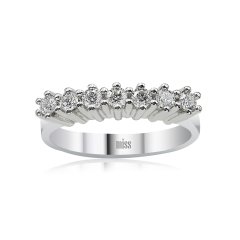 Yedi Taş Pırlanta Yüzük - 0,40 Karat G Renk 14 Ayar