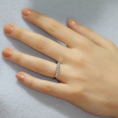 Yedi Taş Pırlanta Yüzük - 0,40 Karat G Renk 14 Ayar