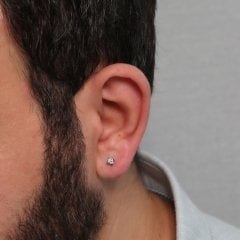 Pırlanta Erkek Küpesi - 0,14 Karat G Renk 14 Ayar