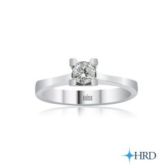 HRD Sertifikalı Pırlanta Tektaş Yüzük - 0,28 Karat 14 Ayar