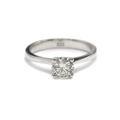 0,58 Karat Pırlanta Tektaş Yüzük - 14 Ayar