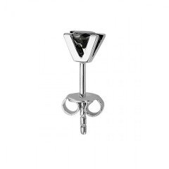 Siyah Pırlanta Erkek Küpesi - 0,33 Karat 14 Ayar