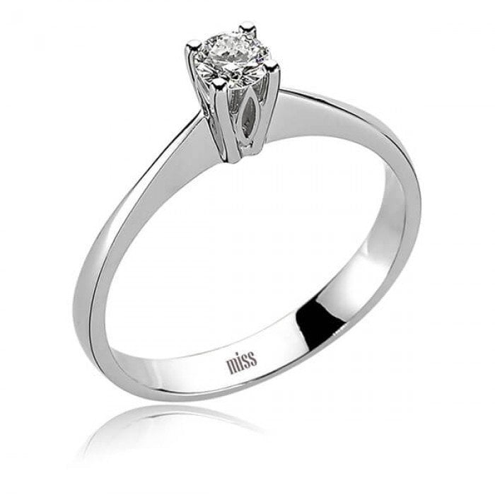 Pırlanta Tektaş Yüzük - 0,24 Karat Tel Tırnak 18 Ayar