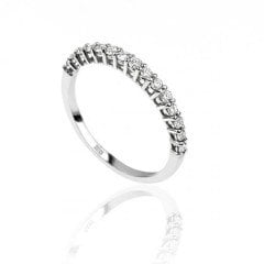 Yarımtur Pırlanta Yüzük - G Renk 0,32 Karat 14 Ayar