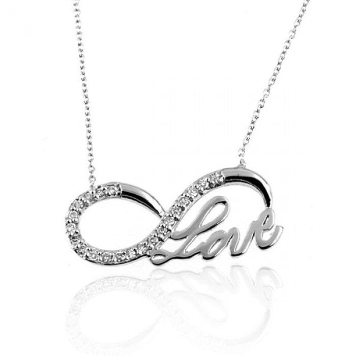 Pırlanta Sonsuzluk Love Kolye