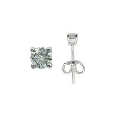 Tektaş Pırlanta Küpe - 0,45 Karat 18K