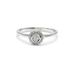 0,15 Karat Pırlanta Tektaş Yüzük - 14 Ayar