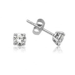 Tektaş Pırlanta Küpe - G Renk 0,60 Karat 14K