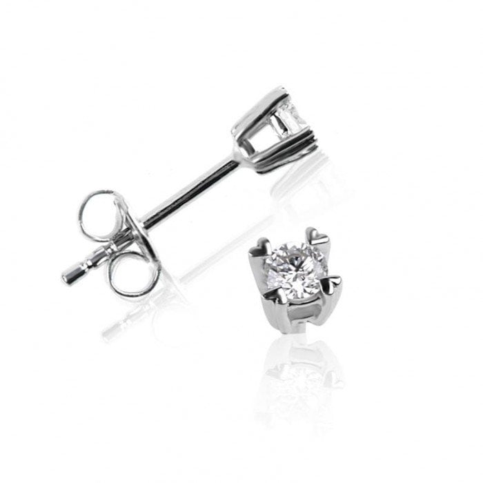 Tektaş Pırlanta Küpe - 0,20 Karat 14K