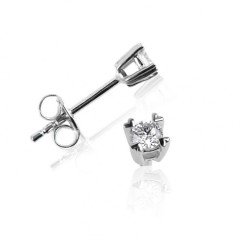 Tektaş Pırlanta Küpe - 0,20 Karat 14K