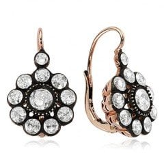 Pırlanta Set - Elmas Rose Altın Alaturka Gül Set 3,94 Karat 14K