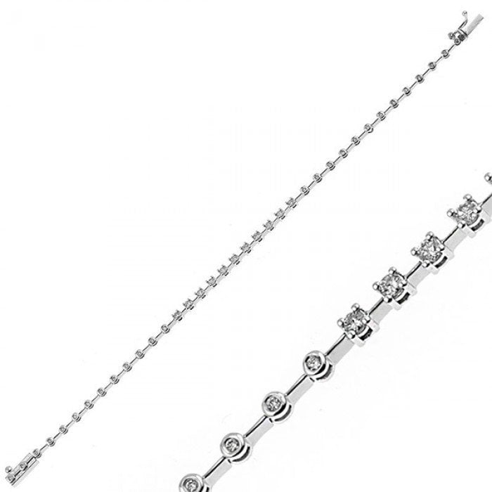 Işık Seli Pırlanta Bileklik - 0,65 Karat 14K