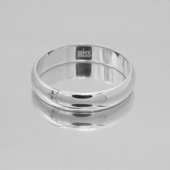 Altın Klasik Evlilik Alyansı 4mm Beyaz - Çift Alyans