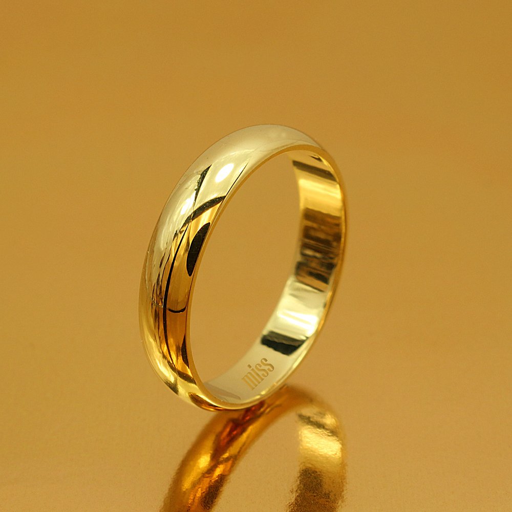 Altın Klasik Evlilik Alyansı 4mm Rose - Erkek Alyans 17-25 Ölçü Seçiniz