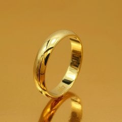 Altın Klasik Evlilik Alyansı 4mm Rose - Kadın Alyans 7-16 Ölçü Seçiniz