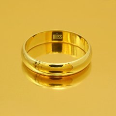 Altın Klasik Evlilik Alyansı 4mm Sarı - Çift Alyans