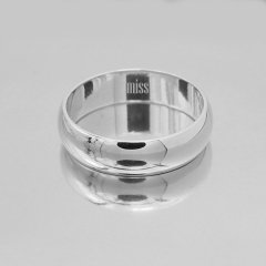 Altın Klasik Evlilik Alyansı 5mm Beyaz - Çift Alyans