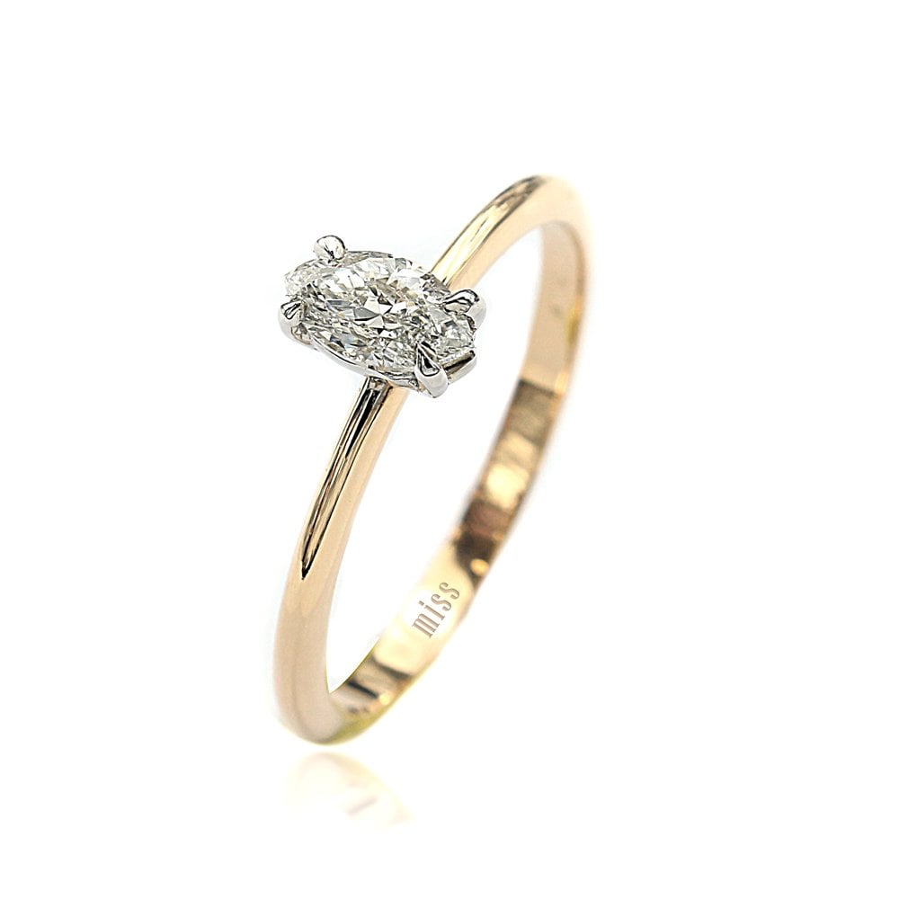 Markiz Tektaş Pırlanta Yüzük - 0,34 Karat 14K