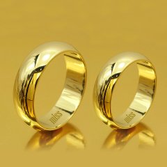 Altın Klasik Evlilik Alyansı 6mm Sarı - Çift Alyans