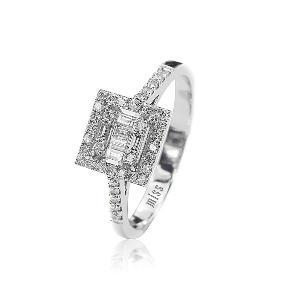 Baget Pırlanta Yüzük - 0,39 Karat 14 Ayar