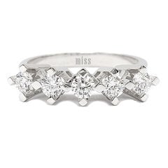 Pırlanta Beştaş Yüzük - 0.78 Karat F Renk 14 Ayar