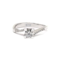 Tektaş Pırlanta Yüzük - 0,38 Karat E Renk 14 Ayar