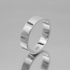 Altın Klasik Evlilik Alyansı 5mm Beyaz - Kadın Alyans 7-16 Ölçü Seçiniz