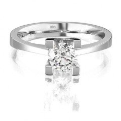 Pırlanta Tektaş Yüzük - G Renk 0,71 Karat 14 Ayar