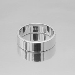 Altın Klasik Evlilik Alyansı 6 mm Beyaz - Çift Alyans