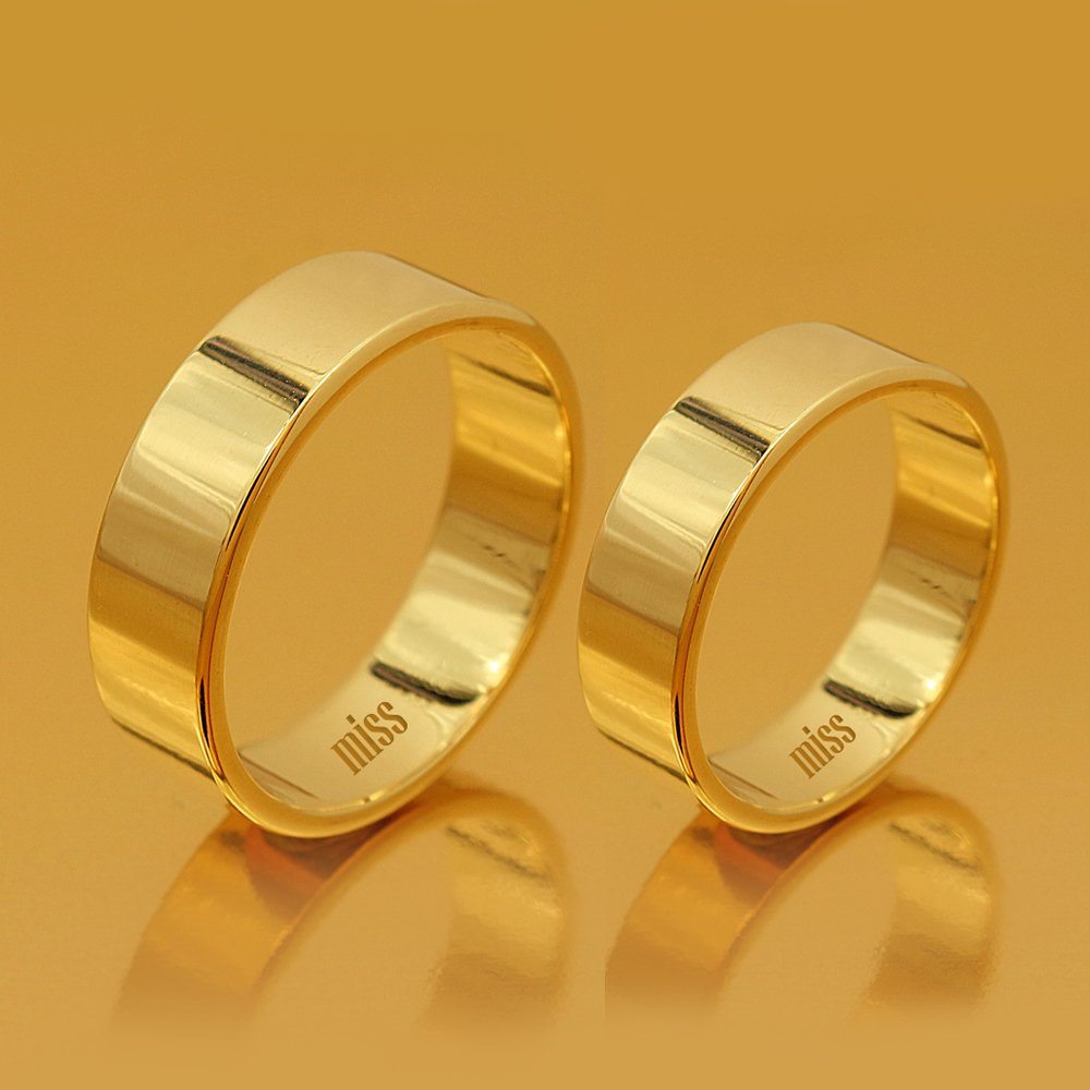 Altın Klasik Evlilik Alyansı 6 mm Rose - Çift Alyans