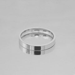 Altın Klasik Evlilik Alyansı 3mm Beyaz - Erkek Alyans 17-25 Ölçü Seçiniz