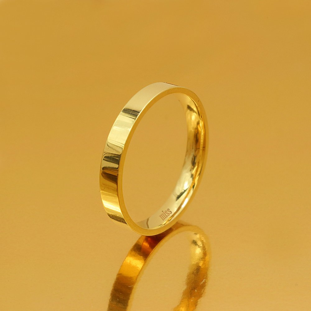 Altın Klasik Evlilik Alyansı 3mm Rose - Erkek Alyans 17-25 Ölçü Seçiniz