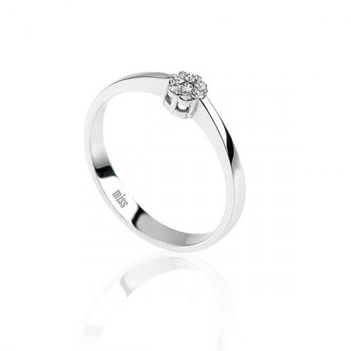 Coronet Pırlanta Yüzük - G Renk 0,14 Karat 18 Ayar