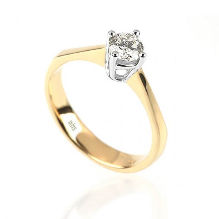 Tektaş Pırlanta Yüzük - 0,48 Karat 18 Ayar