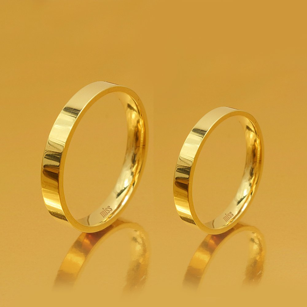 Altın Klasik Evlilik Alyansı 3mm Rose - Çift Alyans