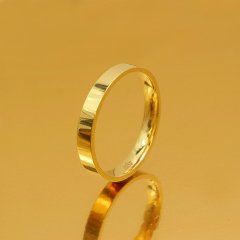 Altın Klasik Evlilik Alyansı 3mm Rose - Çift Alyans