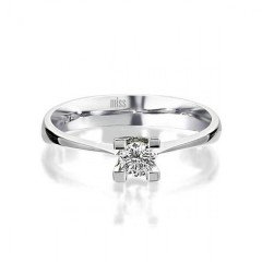 Tektaş Pırlanta Yüzük - G Renk 0,20 Karat 18 Ayar