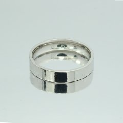 Altın Klasik Evlilik Alyansı 4mm Beyaz - Çift Alyans