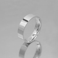 Altın Klasik Evlilik Alyansı 5mm Beyaz - Kadın Alyans 7-16 Ölçü Seçiniz