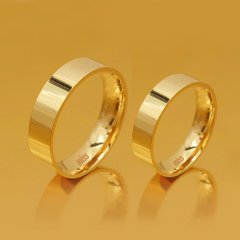 Altın Klasik Evlilik Alyansı 5mm Rose - Çift Alyans