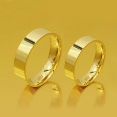 Altın Klasik Evlilik Alyansı 5mm Sarı - Çift Alyans