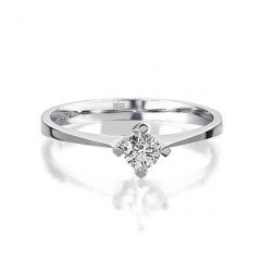 Tektaş Pırlanta Yüzük - G Renk 0,21 Karat 14 Ayar