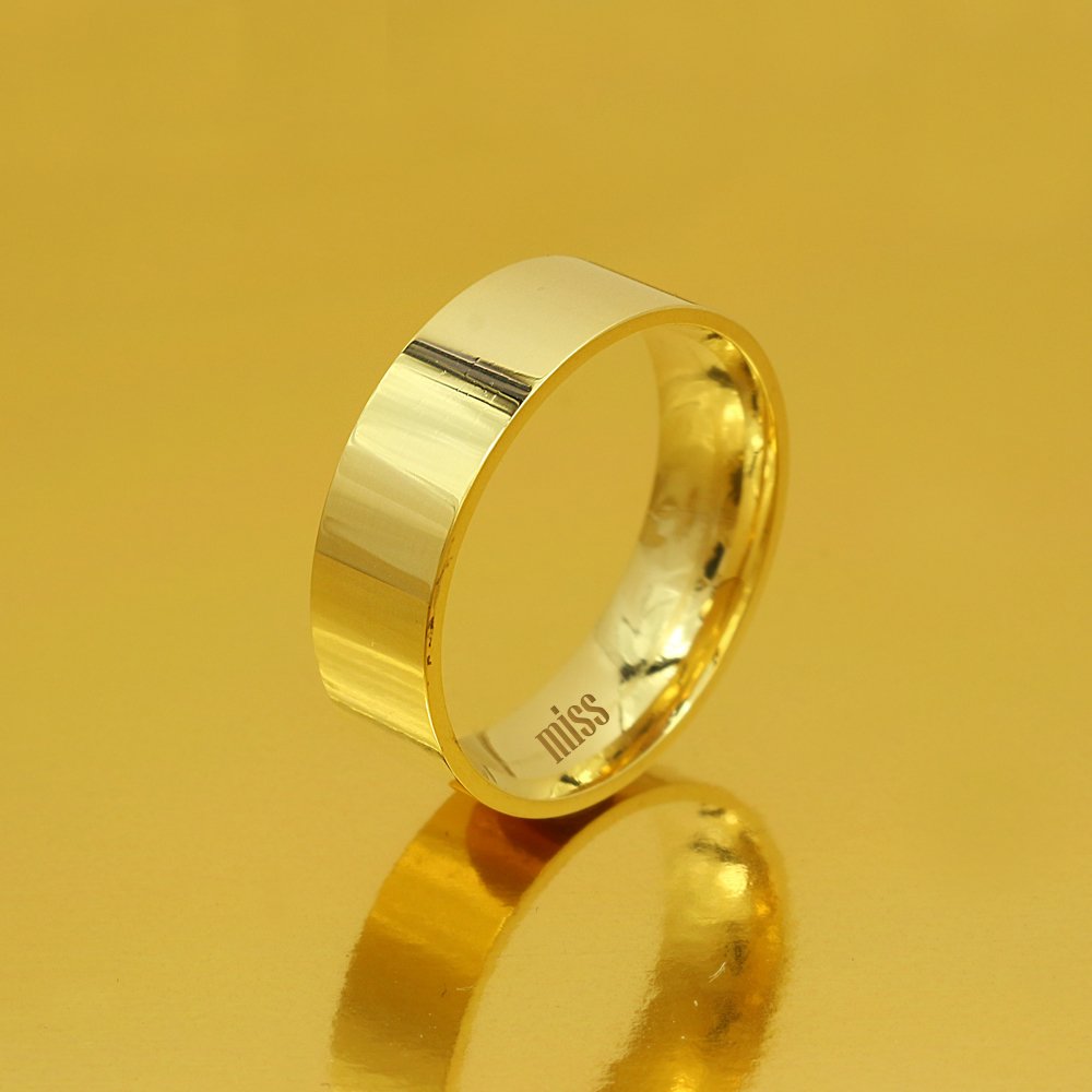 Altın Klasik Evlilik Alyansı 6mm Sarı - Kadın Alyans 7-16 Ölçü Seçiniz