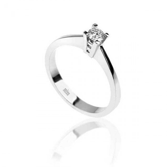 Tektaş Pırlanta Yüzük - G Renk 0,27 Karat 14 Ayar