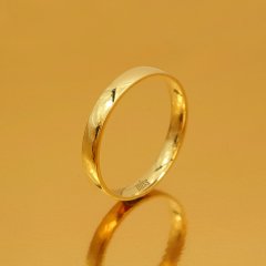 Altın Klasik Evlilik Alyansı 3mm Rose - Kadın Alyans 7-16 Ölçü Seçiniz