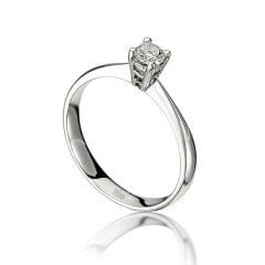 Tektaş Pırlanta Yüzük - G Renk 0,20 Karat 18 Ayar