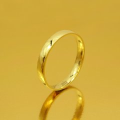 Altın Klasik Evlilik Alyansı 3mm Sarı - Erkek Alyans 17-25 Ölçü Seçiniz