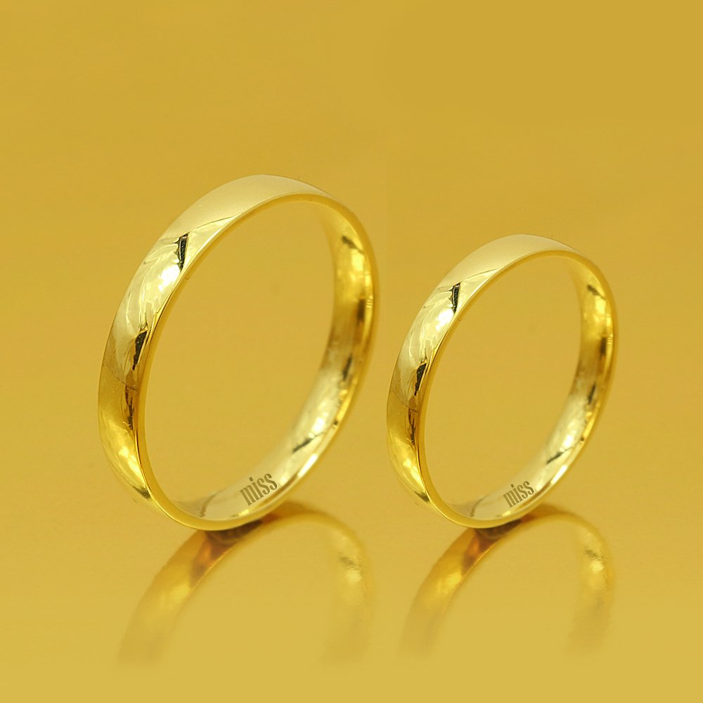 Altın Klasik Evlilik Alyansı 3mm Sarı - Çift Alyans